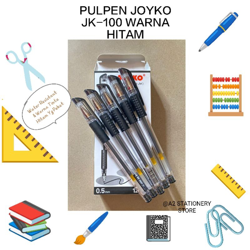 

PULPEN GEL JOYKO JK-100 1 BOX ( 12 pcs ) 0,5mm