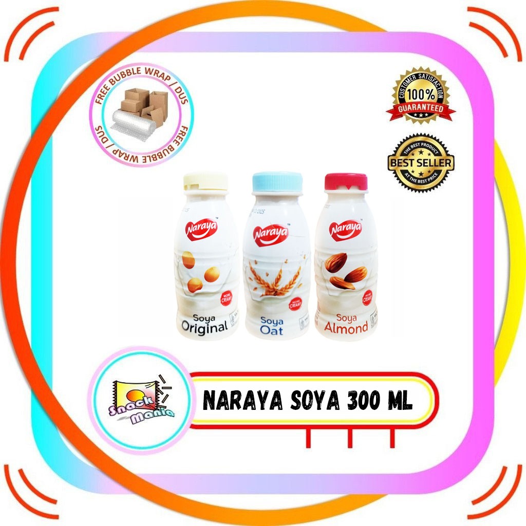 

Naraya Soya Original | Oat | Almond Botol Kedelai 300 ml