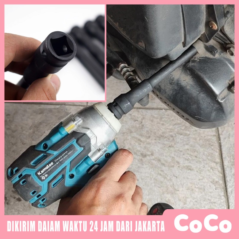Mata Kunci Shock Cover / Kunci Shock Panjang 130mm Impact Kunci Socket Impact Sok Lmpact Wrench Mata