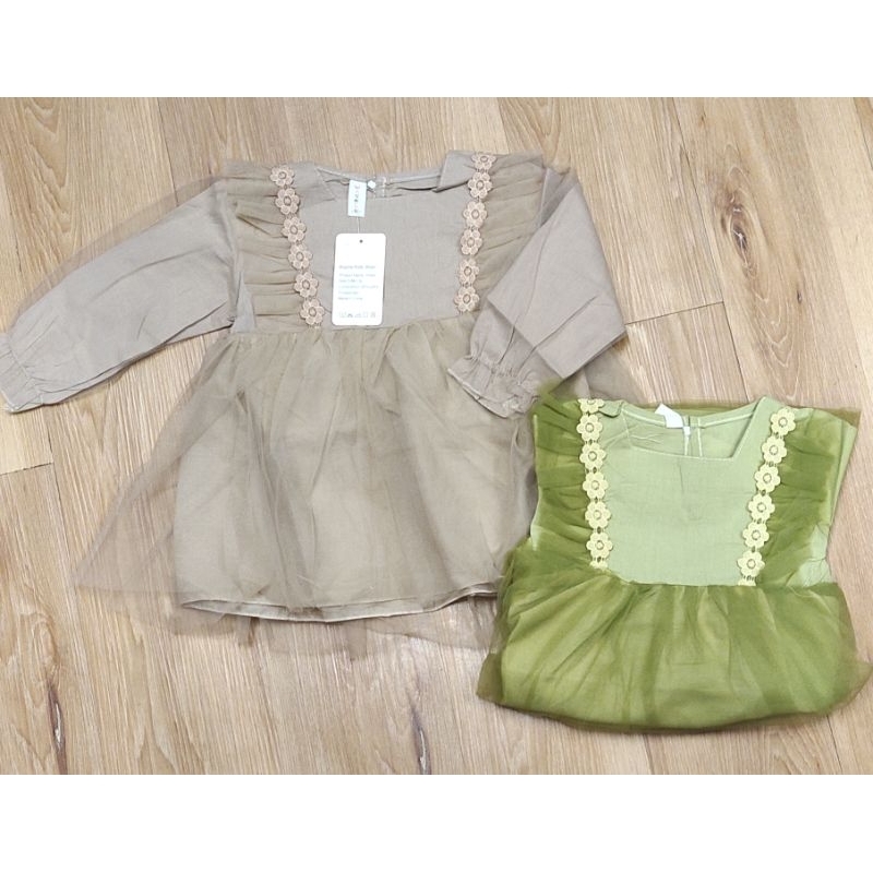 dress cotton kombinasi tile