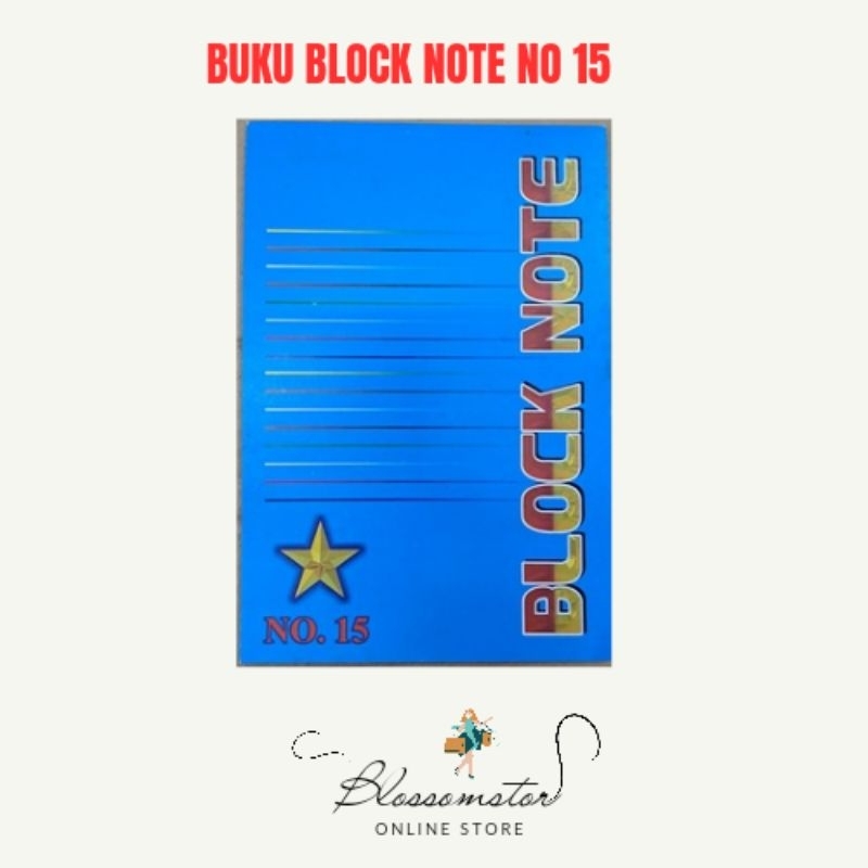 

BUKU BLOCK NOTE NO 15 / BOOK NOTES
