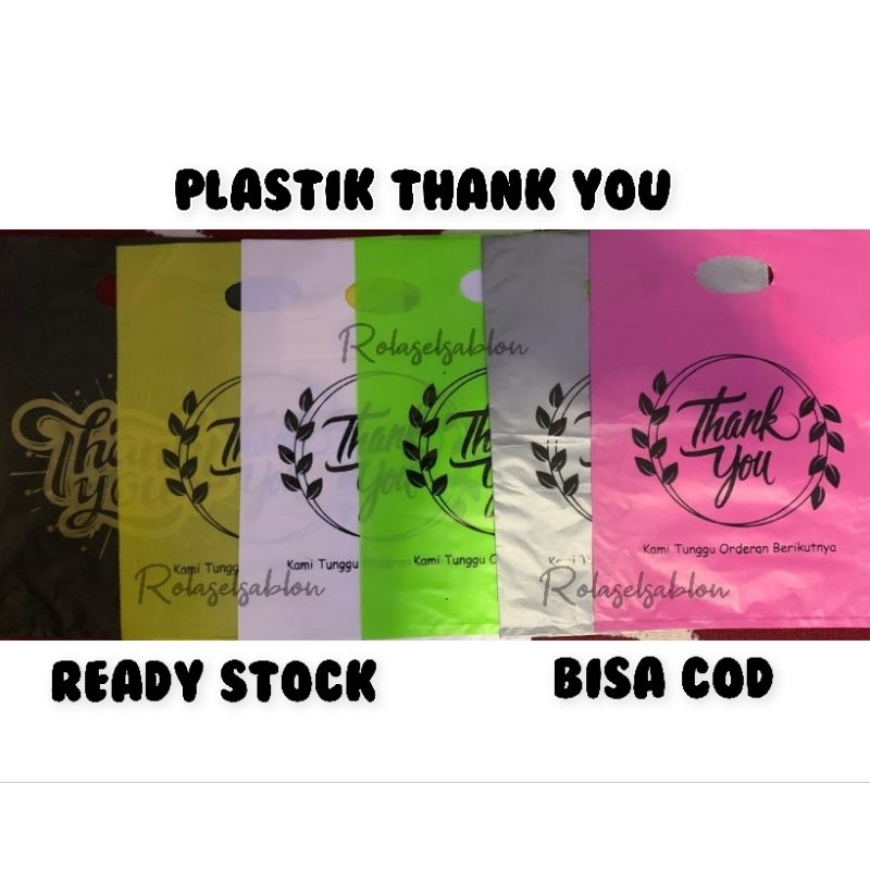 

(READY STOK ISI 50PCS) Plastik Thank You uk 25x35