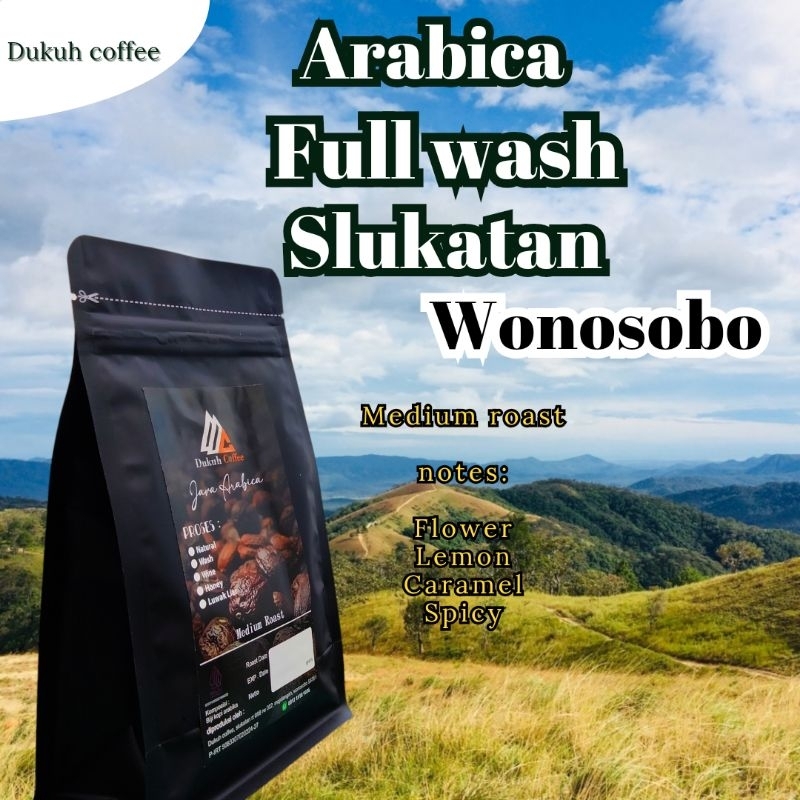 

Bubuk kopi arabika 200 gram kopi arabika wonosobo slukatan fullwash