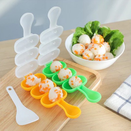 Cetakan Nasi Bento Bola Bulat Cetakan Rice Ball Shaker / Cetakan Nasi Bulat Cetakan Sushi
