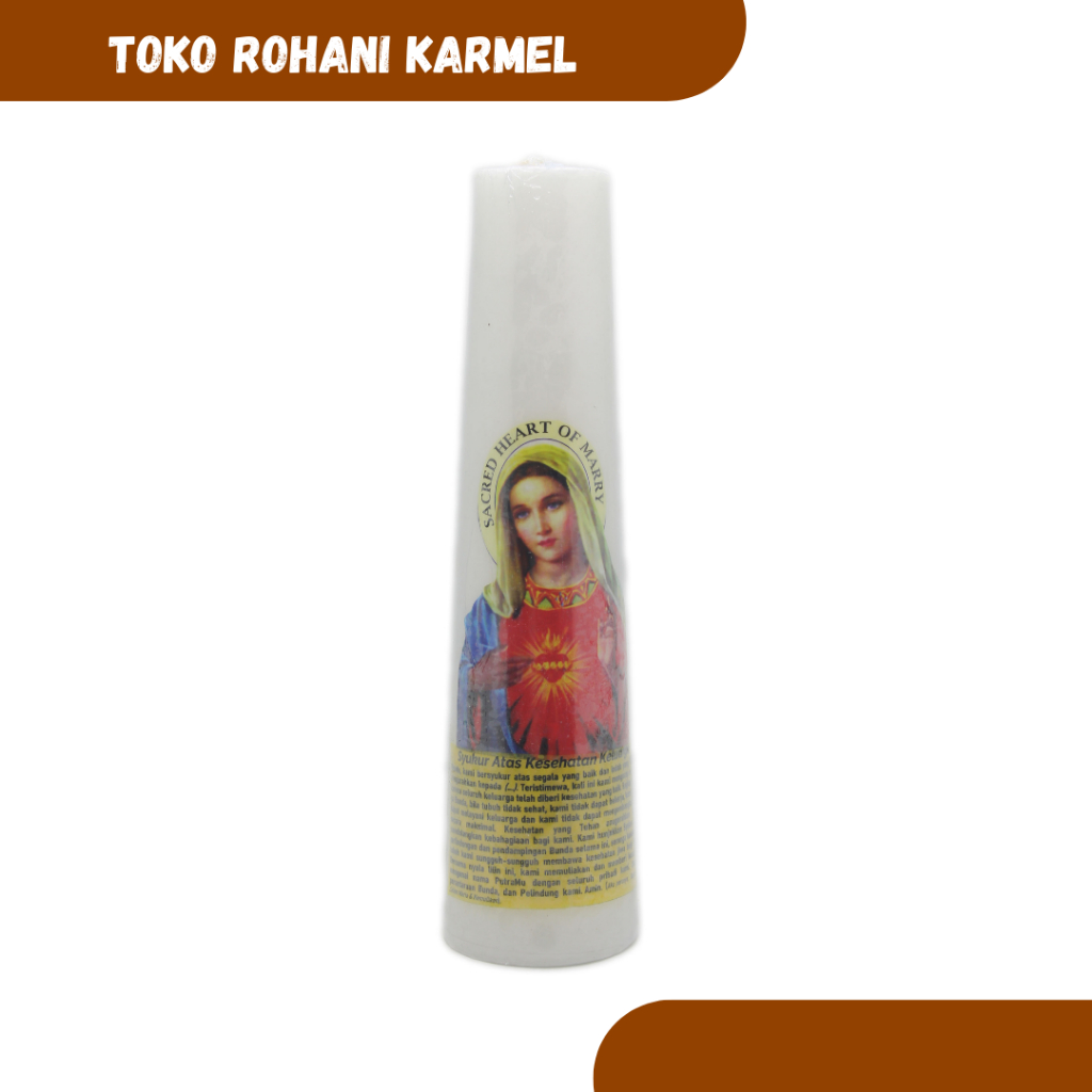 Murah LILIN DOA KATOLIK 30 CM / LILIN ALTAR / LILIN DOA BESAR / LILIN BERGAMBAR / LILIN ROHANI