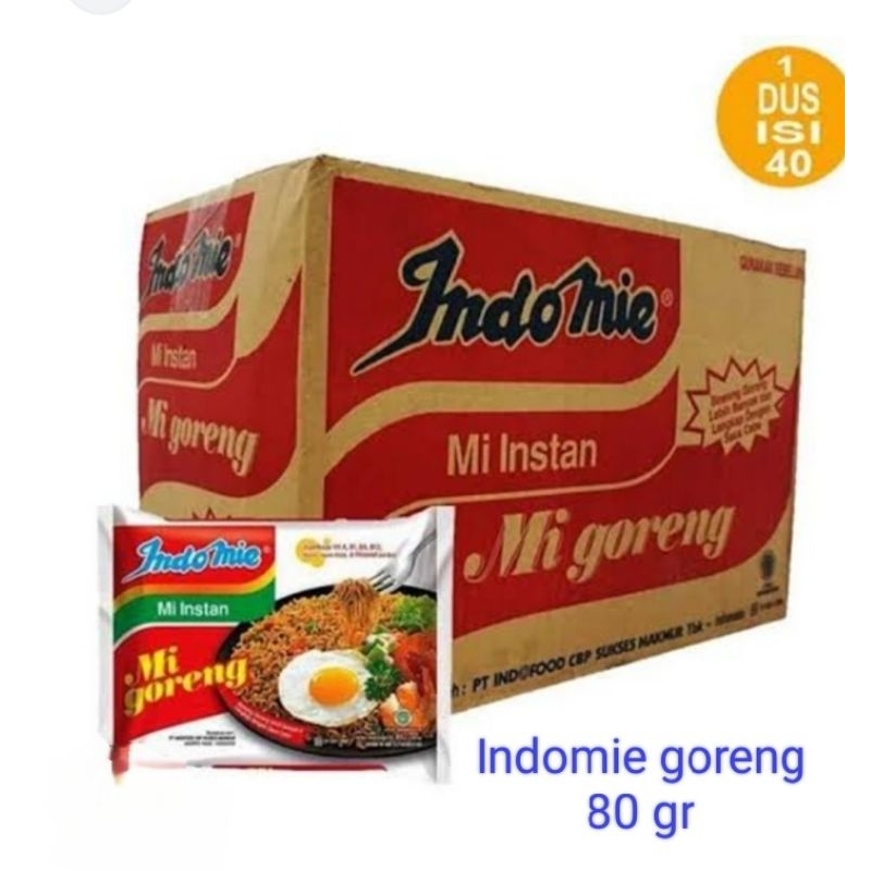 

Indomie goreng 80 gr 1 kardus isi 40 pcs