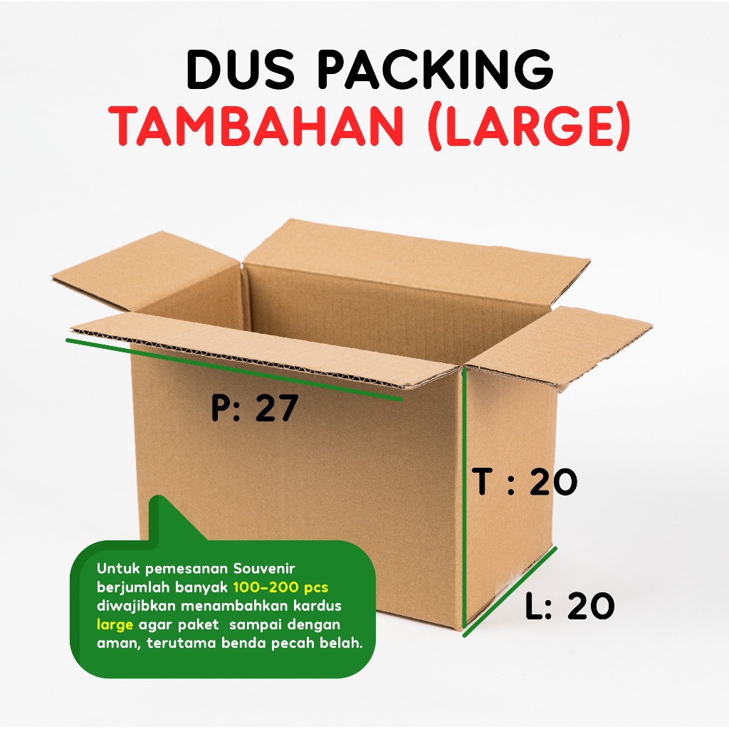 

KARDUS SOUVENIR TAMBAHAN PACKING WAJIB