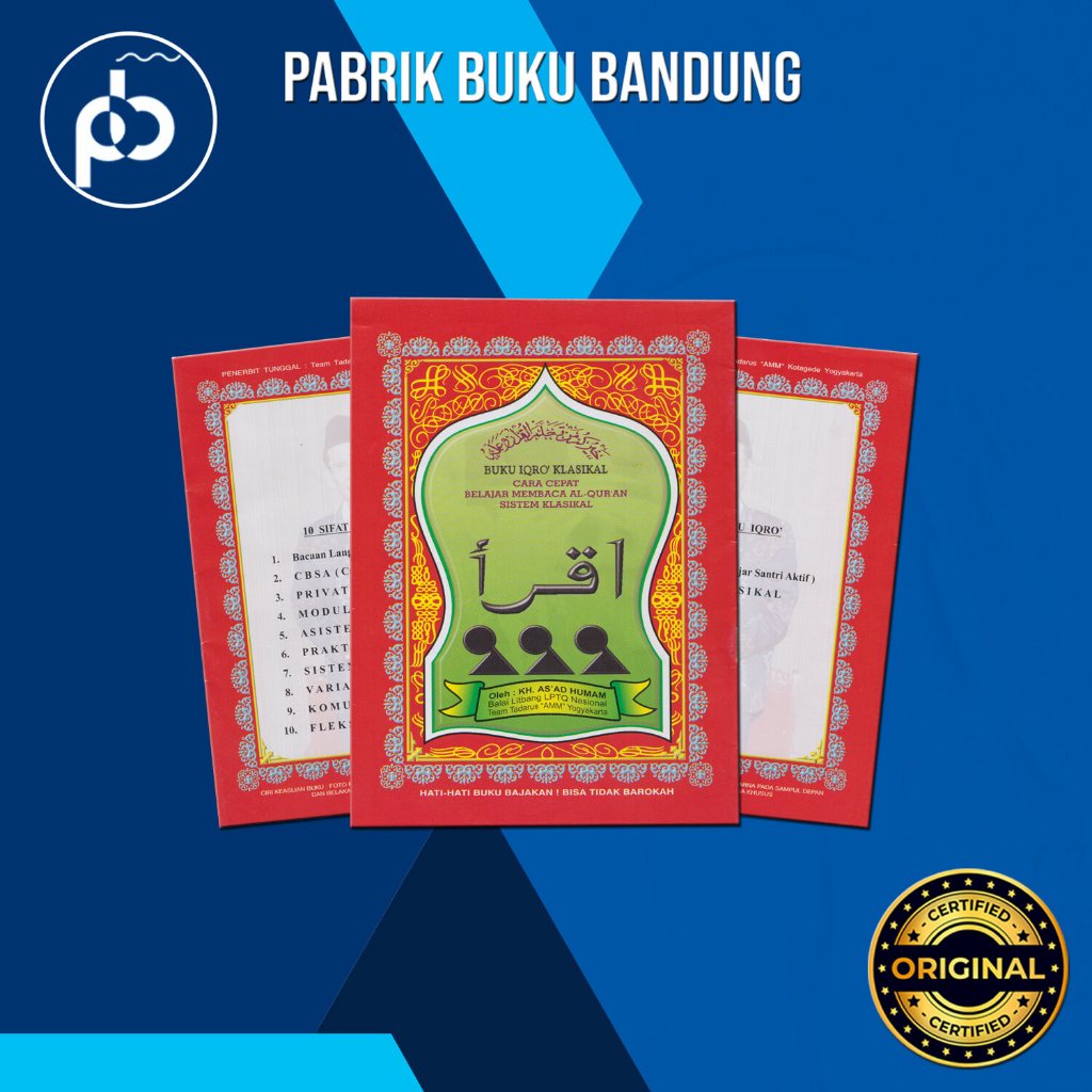 Buku Iqro Klasikal Besar Cara Cepat Belajar Membaca Al Quran