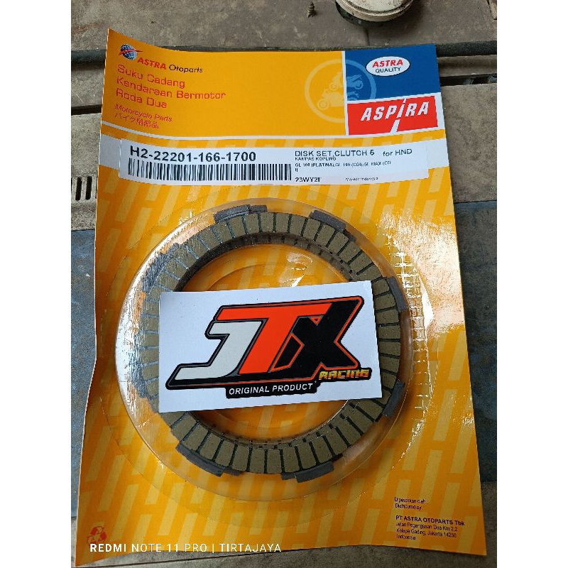kampas kopling honda cb gl 100 gl max pro cdi series aspira astra otopart