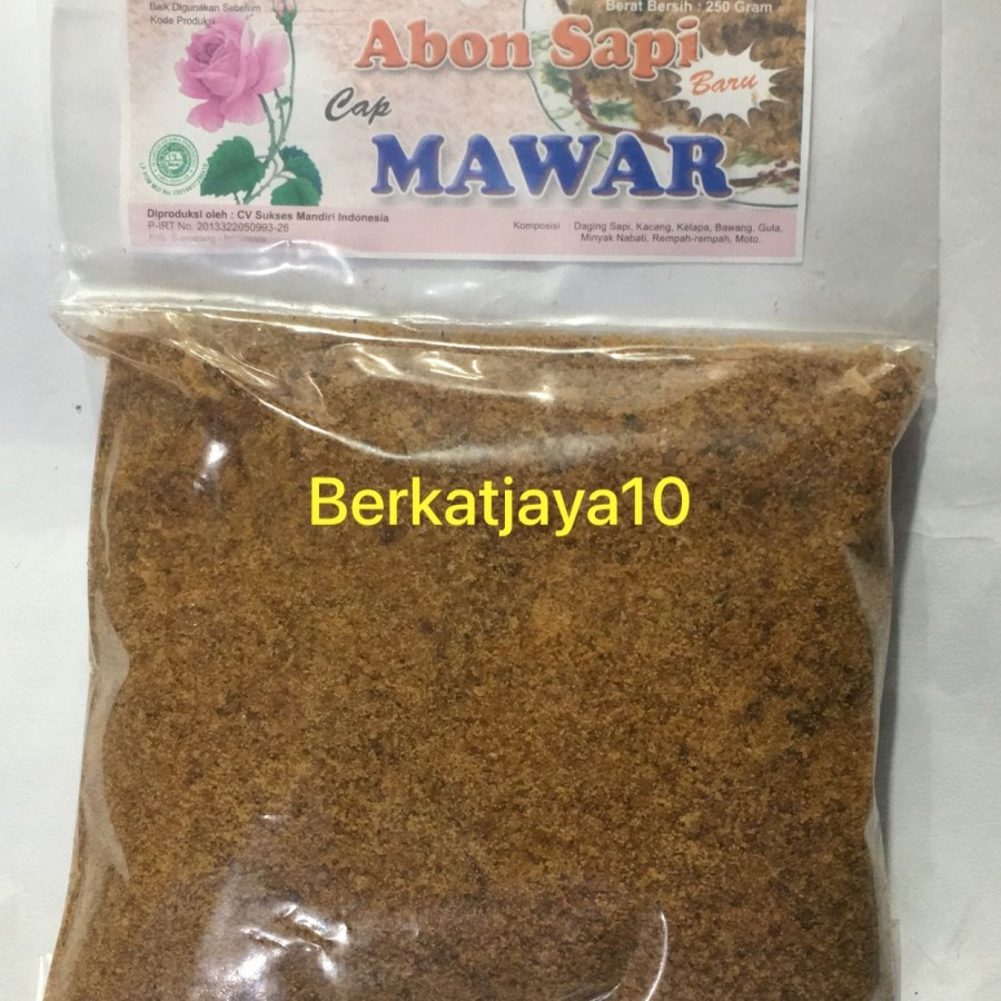 

Abon Sapi Cap Mawar kemasan 250gr