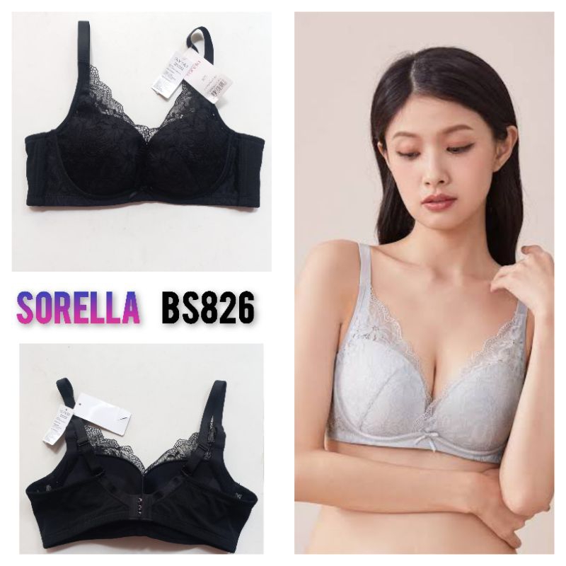 Bs826 push up bra tanpa kawat sorella 38B