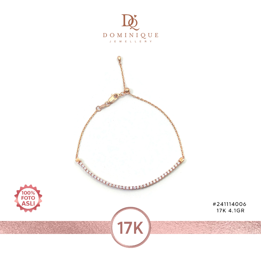 Gelang Emas Dominique Jewellery 17K 241114006