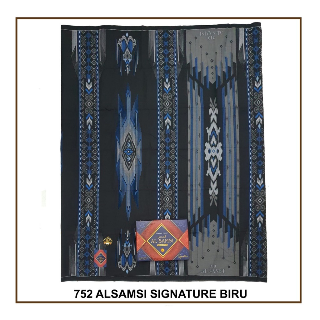 RJ3 Sarung Tenun Pria AL SAMSI SERAGAM Signature Dus - GROSIR 10pcs
