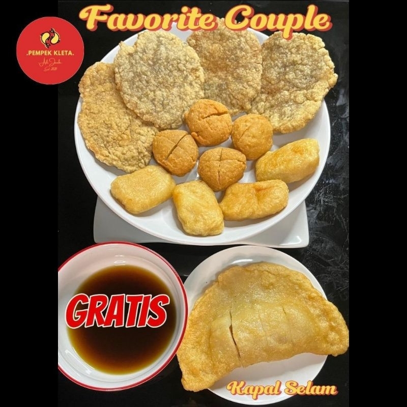 

Buy 1 Get 1 - 1 Favorite Couple GRATIS 1 Kapal Selam - Pempek Ny. Kleta (Siap Makan)