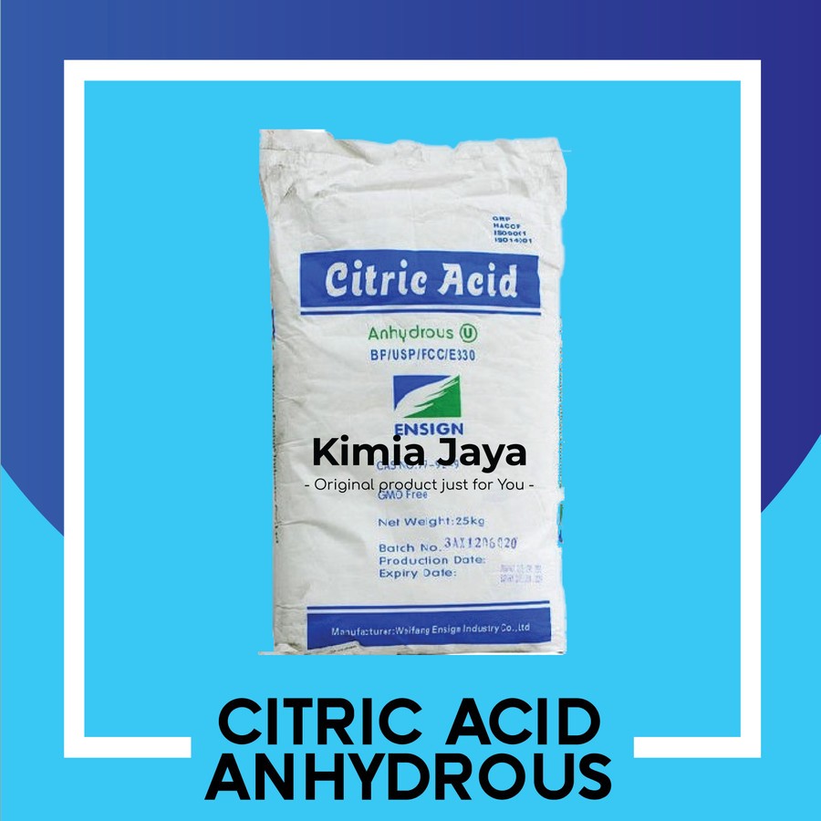 

Citric Acid Citrun Asam Sitrat Anhydrous 25 KG