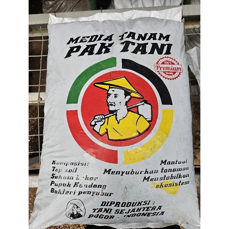 Media Tanam Organik Premium Pak Tani / Kompos / Pupuk Sapi Kemasan Besar