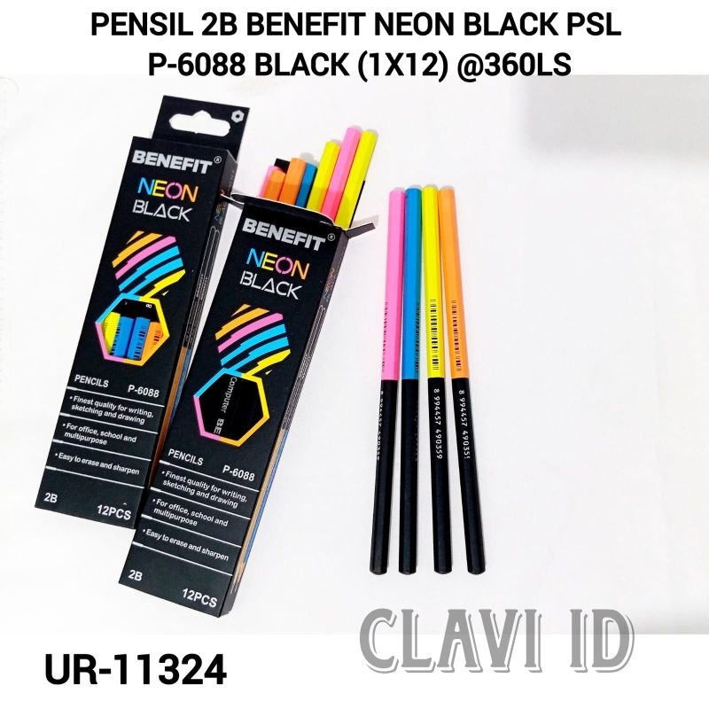 

[ISI 12 PCS] PENSIL 2B WARNA NEON/PENSIL 2B KOKOH