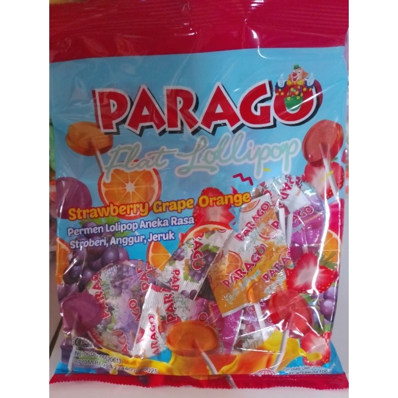 

permen parago flat Lollipop isi 25 pcs