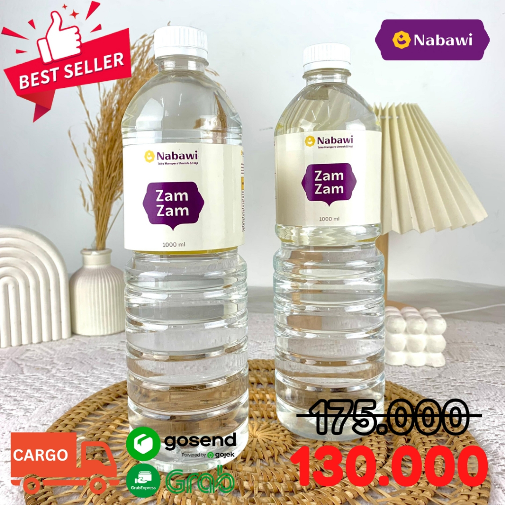 

Air Zamzam 1 Liter Asli 100% Original Oleh Oleh Haji dan Umroh