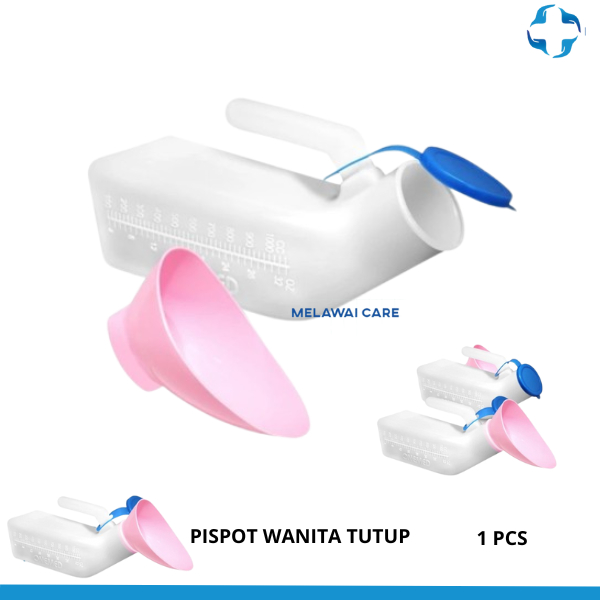 Pispot Wanita Tutup Wadah tempat Kencing Lansia Orang Tua Perempuan Sakit Urial Urine Portabel Oneme