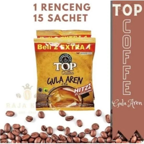 

TOP COFFEE GULA AREN (1 RENTENG ISI 15 SACHET) - KOPI GULA AREN WINGS FOOD