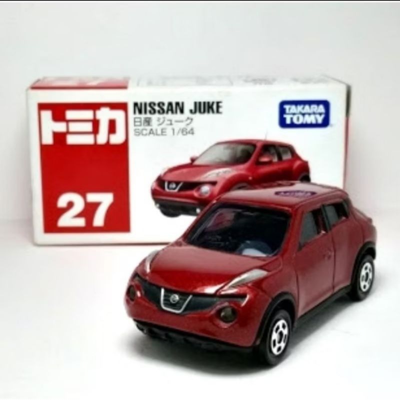 TIDAK SEGEL TOMICA NISSAN JUKE MERAH RED TAKARA TOMY 27 DIECAST MOBIL HATCHBACK CITY CAR KADO MAINAN