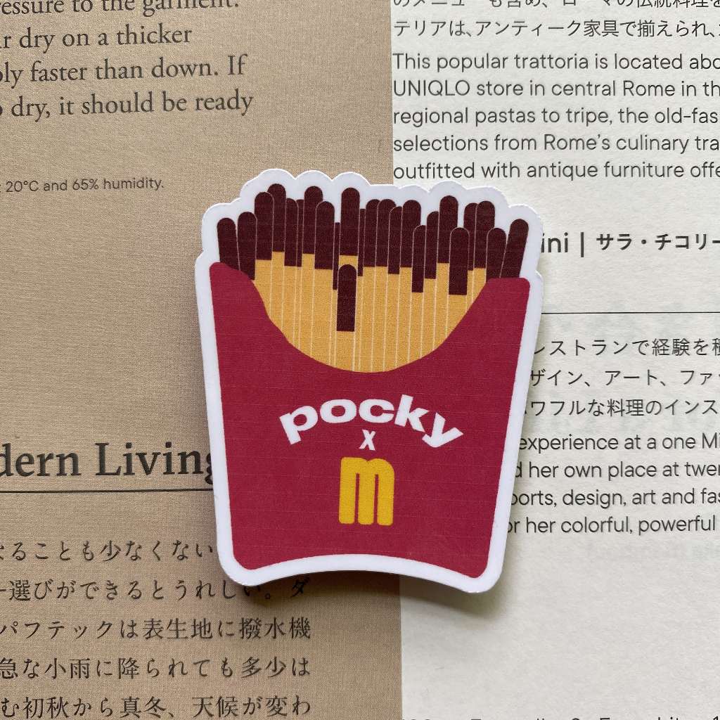 

pocky x mcd - sticker satuan