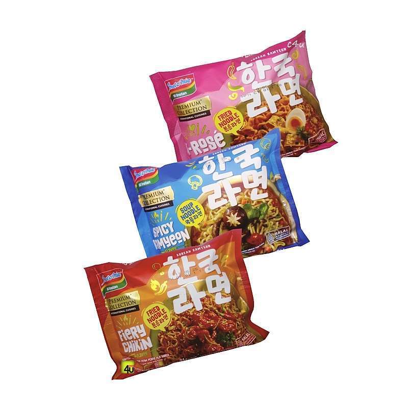 

Baru! Indomie premium korean series rasa ayam pedas saus rose sup jamur mushroom dengan topping odeng ala korea HALAL murah