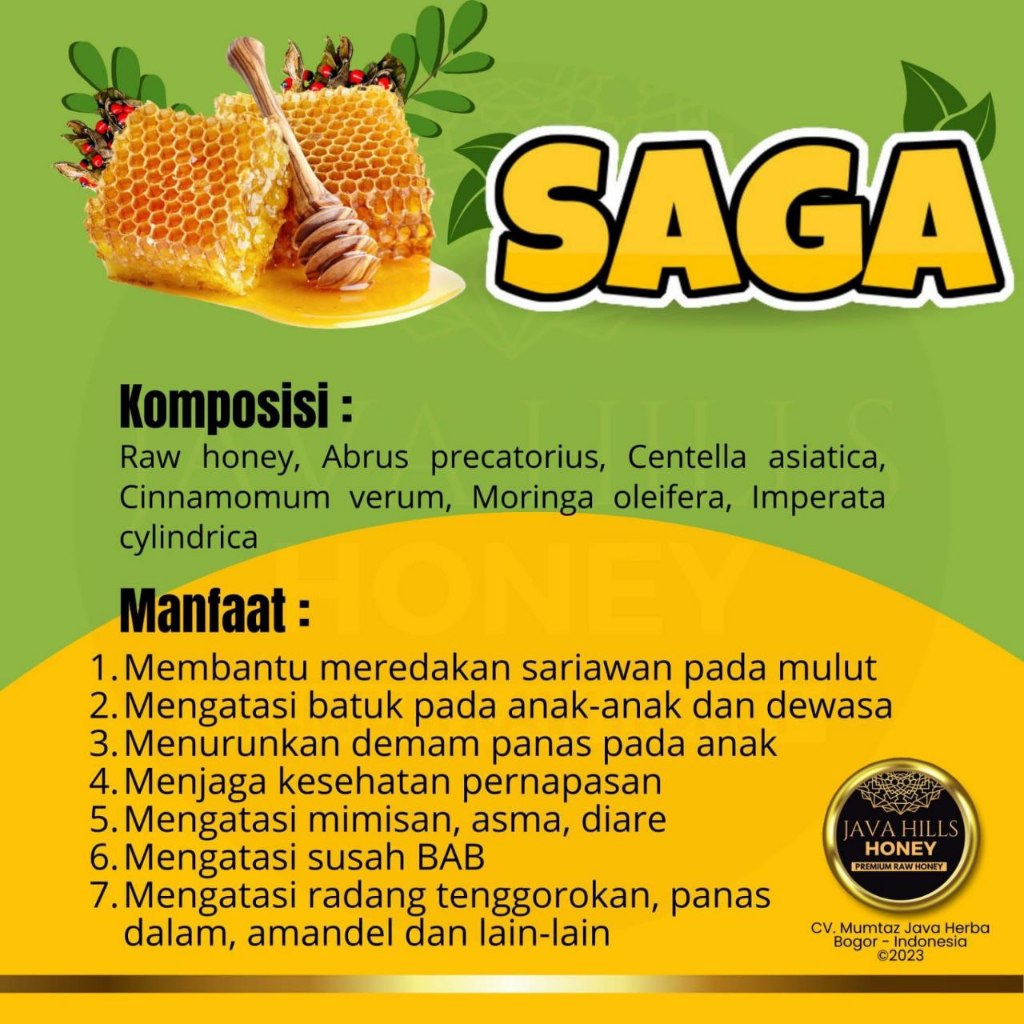 

Java Hills Honey Madu Saga 320gr