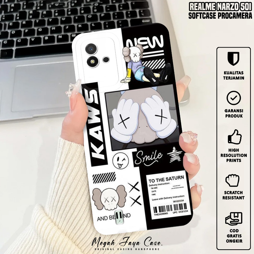 Softcase Hp Realme Narzo 50i - Case Realme Narzo 50i Motif AES - Silikon Hp Realme Narzo 50i - Kondo