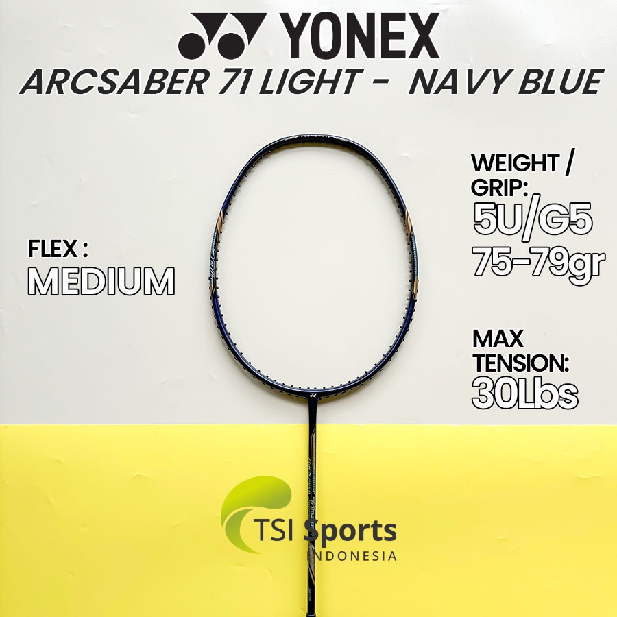 Raket Badminton Yonex Arcsaber 71 Light Rudy Hartono Series / Navy Blue