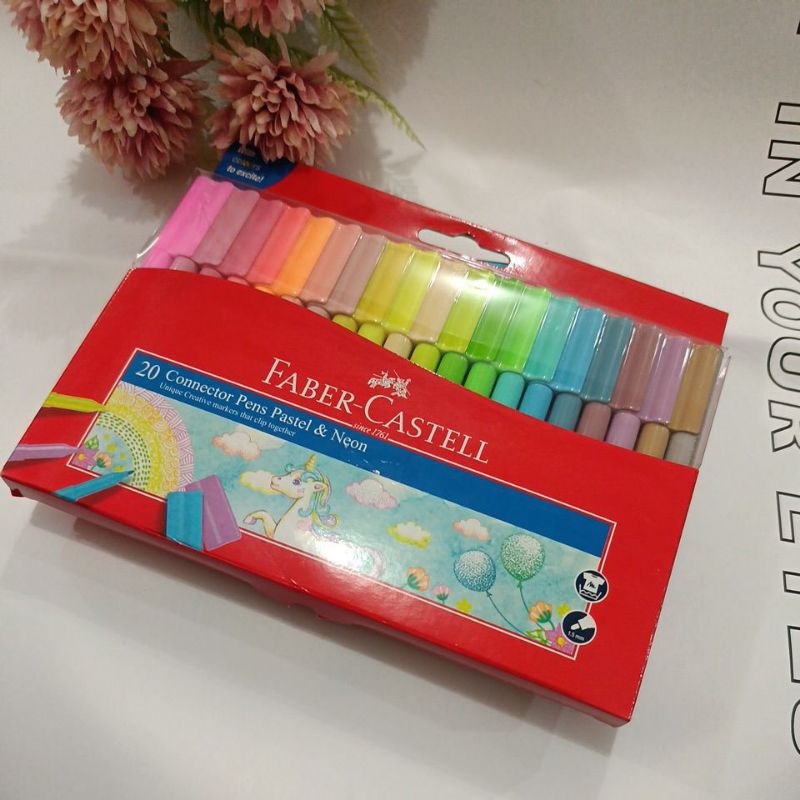 

Connector Pens Pastel & Neon 20W Faber Castell