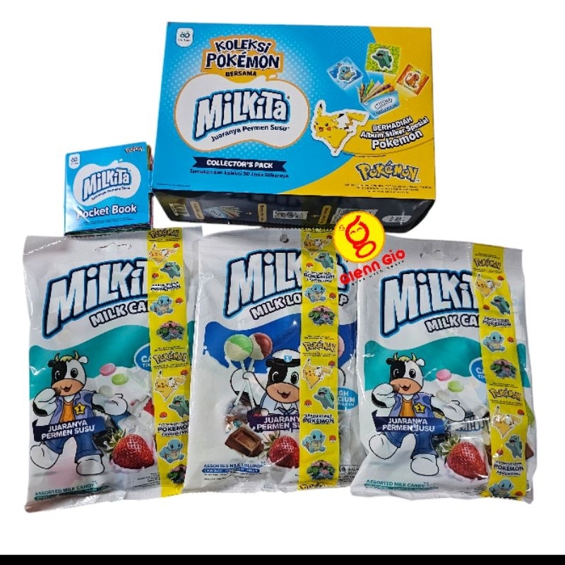 

Permen Milkita Collector's Pack Koleksi Pokemon box isi 3 bag