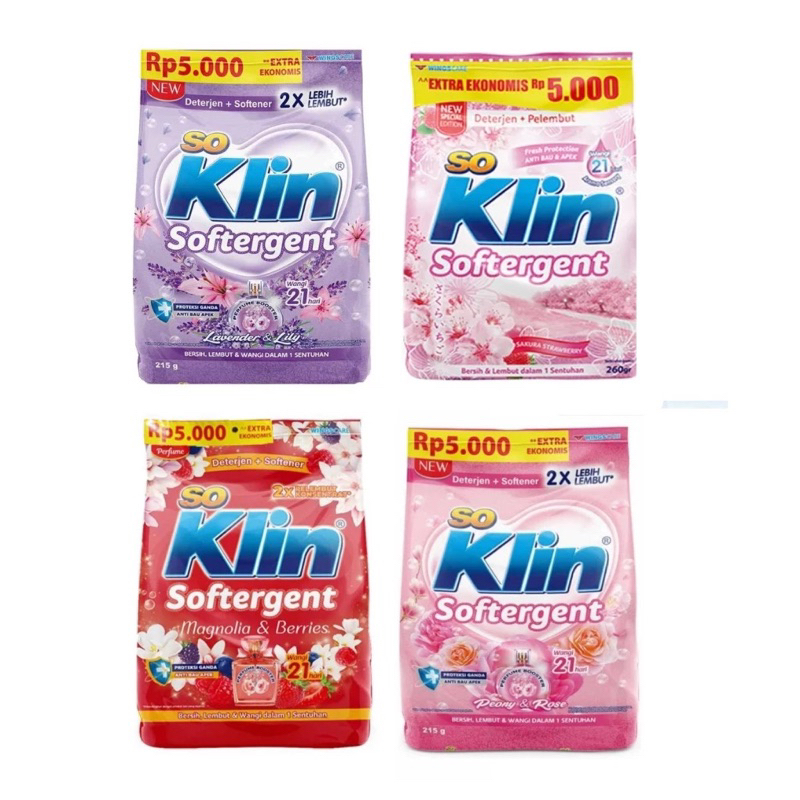 So Klin Detergen Bubuk / Detergen Bubuk SoKlin 5000 215gr