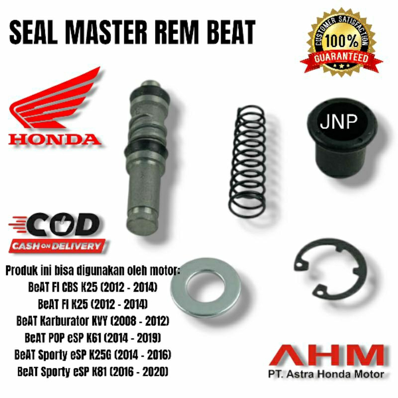 45530-KVY-911 Cylinder Set Seal Master Rem depan Beat Fi Esp Pop Vario 110 Vario 125 Old Scoopy Spac