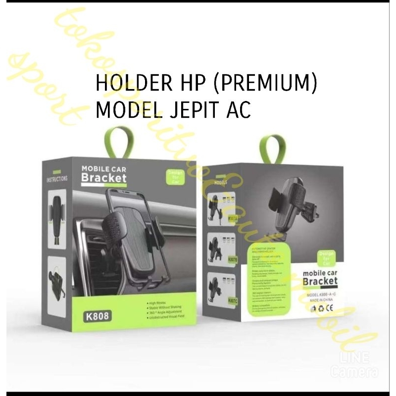 car holder hp tempat hp mobil universal model jepit Ac