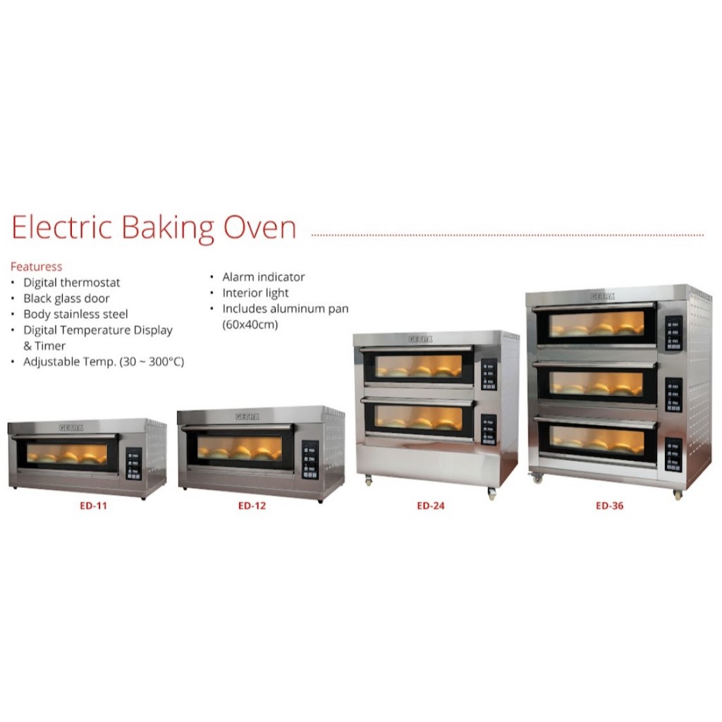 Getra Electric Baking Oven Digital ED-11 / Oven Listrik Digital Getra ED12 / Oven Listrik Getra ED 2