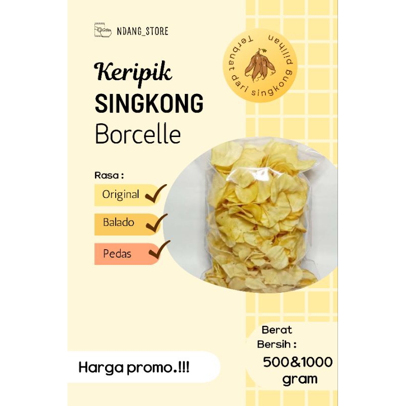 

KRIPIK SINGKONG 1 KILO KHAS BOGOR