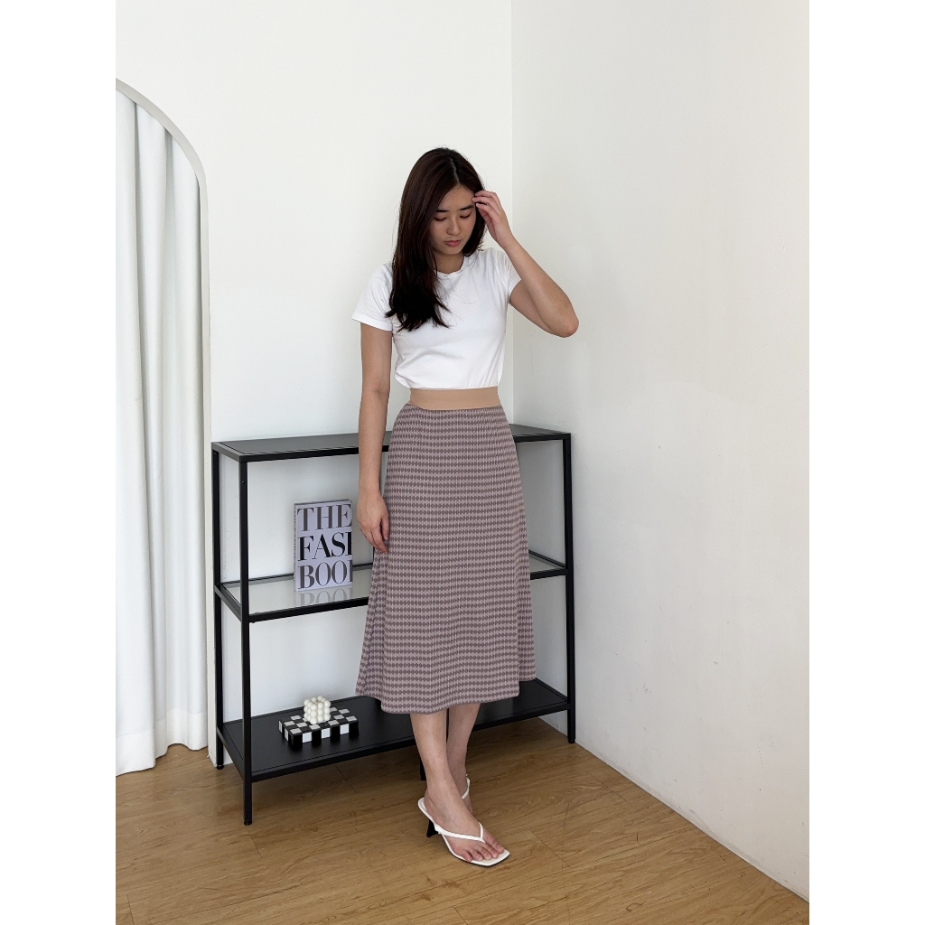 ROK RAJUT WANITA NUWA - MELODY MIDI SKIRT