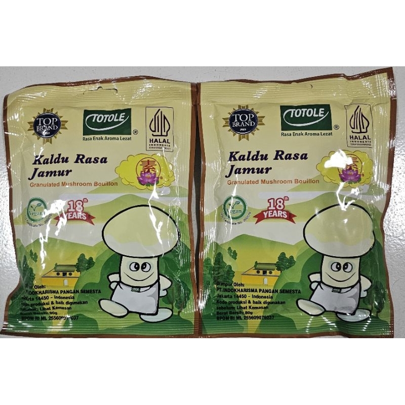 

Totole Kaldu Jamur 80g Sachet