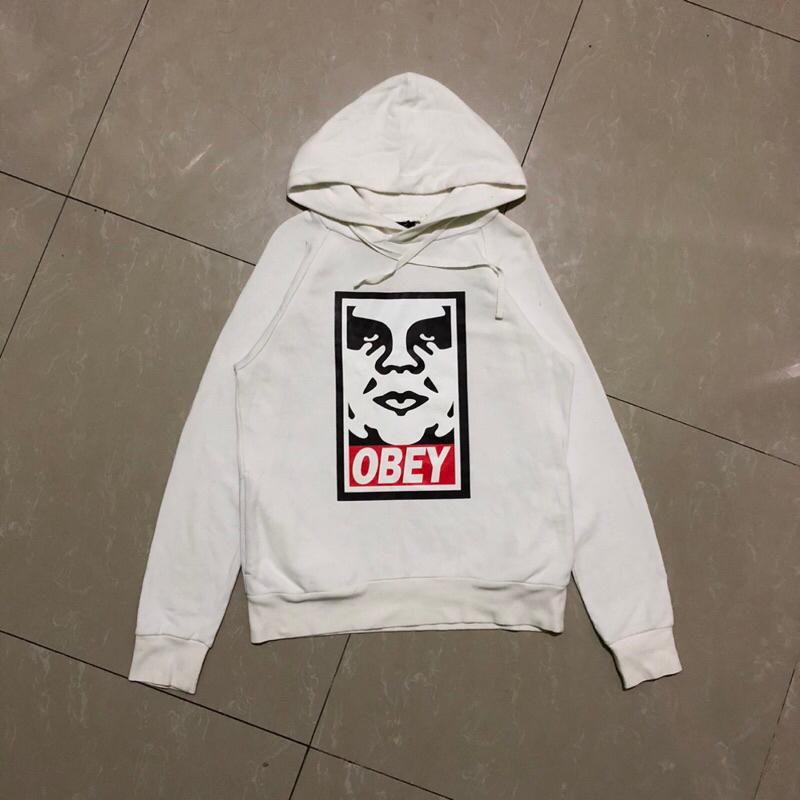 HOODIE OBEY WHITE SECOND ORIGINAL