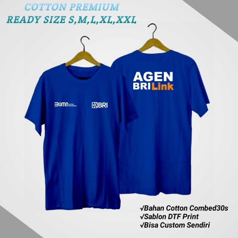 Baju Kaos AGEN BRILINK Transaksi Online TSHIRT Pria Dan wanita Cotton Combed