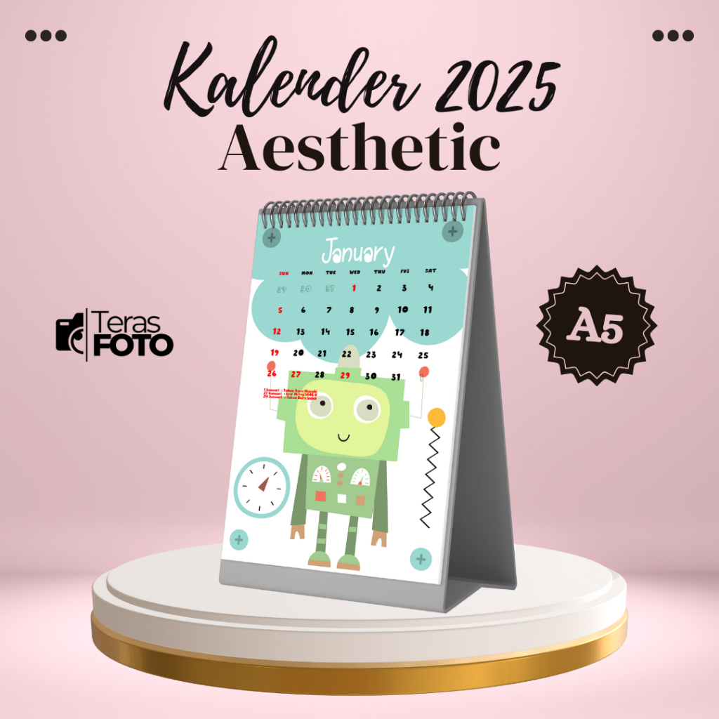 

KALENDER 2025 MOTIF AESTHETIC 21 / KALENDER ESTETIK/ KALENDER MEJA / KALENDER DINDING / KALENDER 2025 / Calendar 2025