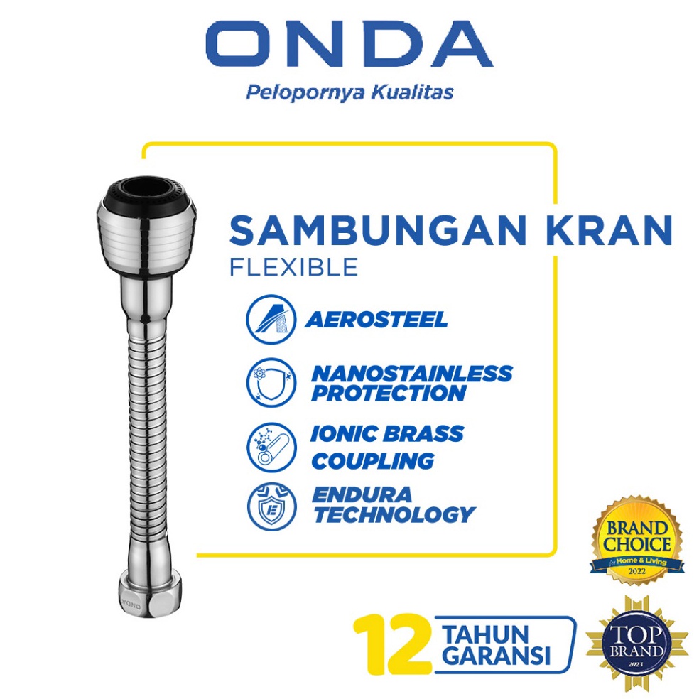 SALE ONDA Sambungan Kran Fleksibel  Kepala Penyambung Kran Cuci Piring