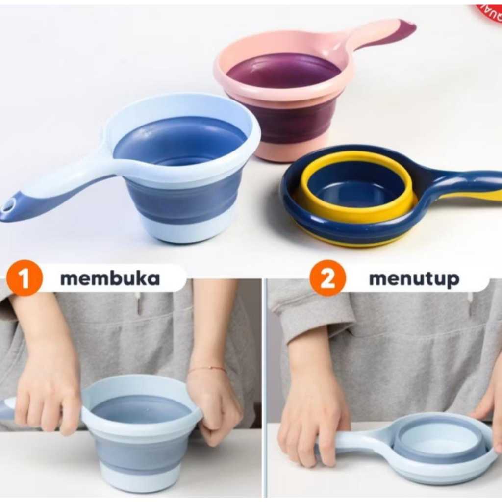 Gayung Mandi Lipat / Gayung Lipat Serbaguna / Gayung Silikon Serbaguna / Wadah Air Serbaguna / Gayun