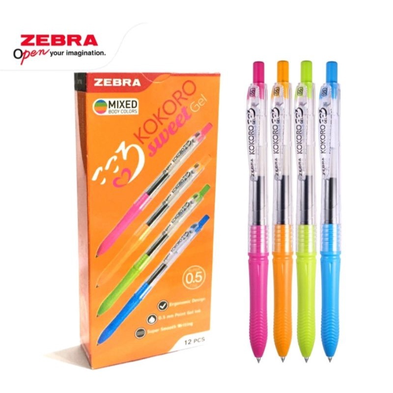 

Pulpen Gel Cetrek Zebra Kokoro Gel Retrack Sweet 0,5 mm Tinta HITAM (SATUAN)