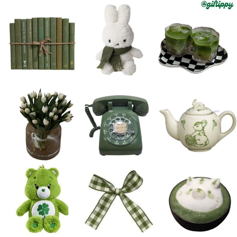 

[isi 9] stiker vinyl glossy | sticker hijau aesthetic | sticker buku | dekor hiasan | y2k