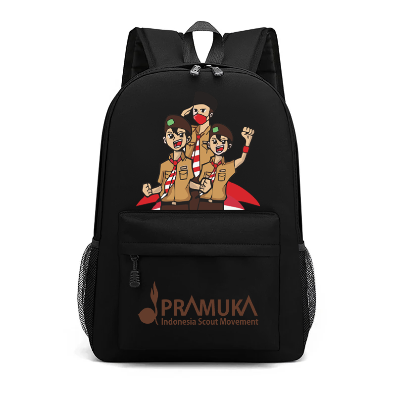 Tas Anak Sekolah Laki-laki dan Perempuan sd smp Motif PRAMUKA Tas Ransel Anak Unisex Murah Bisa COD