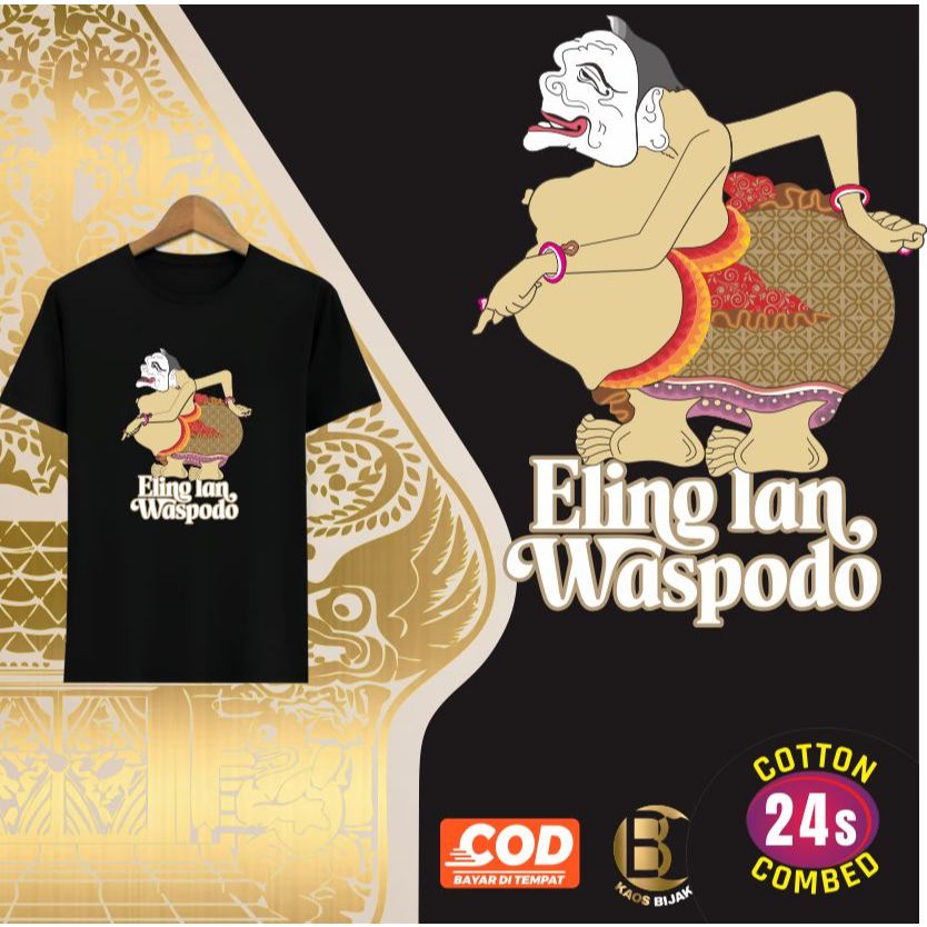 Kaos Bijak Jawa Semar Eling lan Waspada Motivasi Inspiratif Original