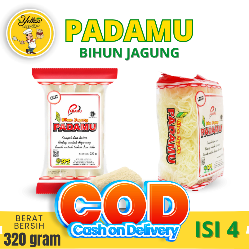 

BIHUN JAGUNG PADAMU 320GR ISI 4